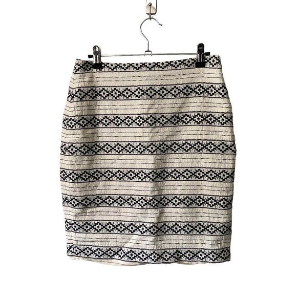Ann Taylor Dresses & Skirts - Ann Taylor | Geometric A-Line Straight Pencil Skirt Size 2